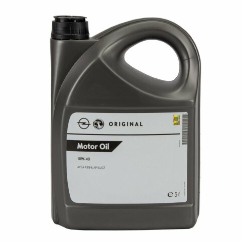 Original Opel Motoröl, GM, 10W-40, 5l-Motoröl Freigabe: ACEA A3/B3, API CF,  API SL