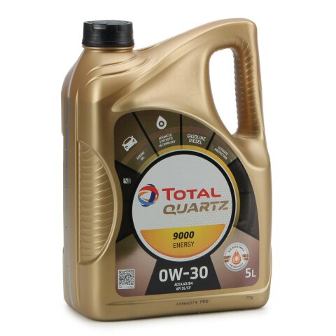 Total Quartz, 9000 Energy, 0W-30, 5l Motoröl