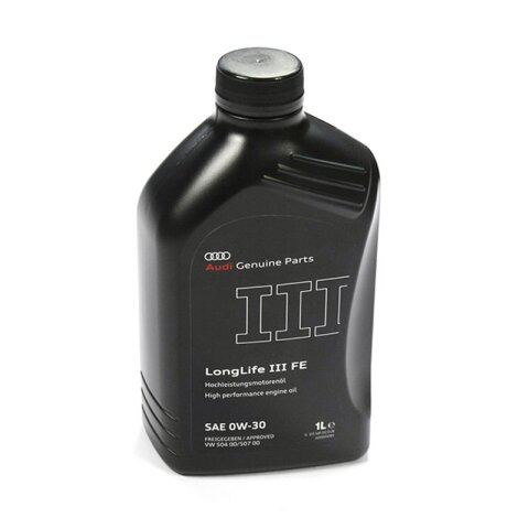 Original Audi Motoröl, Longlife III FE, 0W-30, 1L Motoröl, VW 504 00, VW 507 00