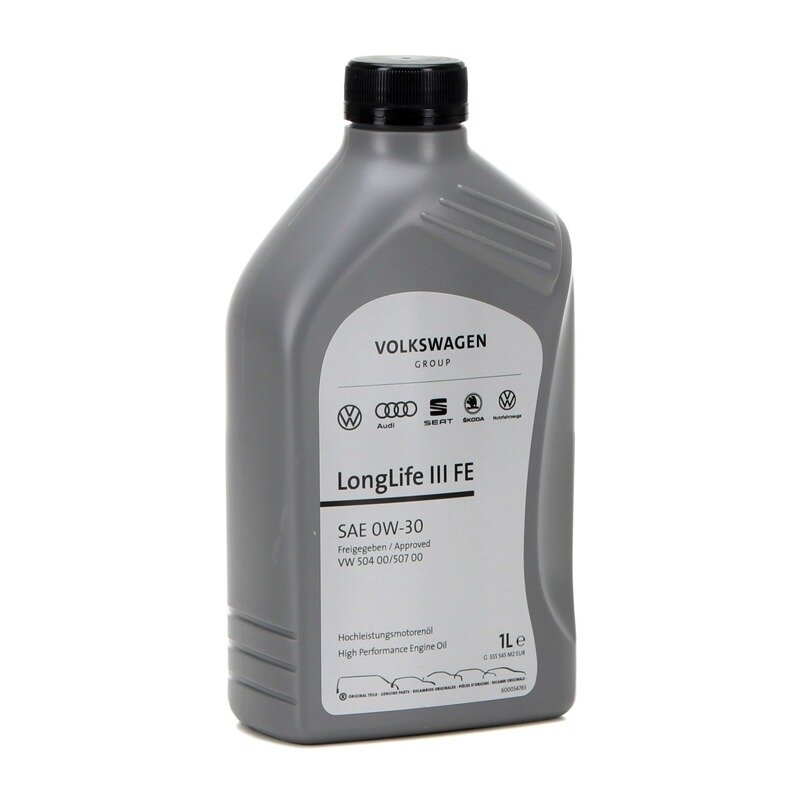 Original VAG Motoröl Longlife III FE, 0W-30, Freigabe: VW 504 00, VW