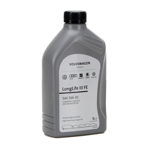 Original VAG Motoröl, Longlife III FE, 0W-30, 1l Motoröl, VW 504 00, VW 507 00