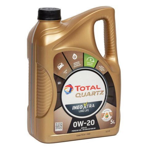 Total Quartz Ineo, Xtra Longlife, 0W-20, 5l Motoröl