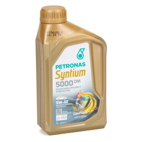 Petronas Motoröl Syntium 5000 DM, 5W-30, 1L-Flasche