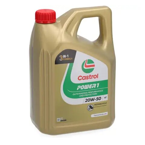 Castrol Motoröl Castrol Power 1, 4T, 20W-50, Motorcycle, 4 Liter
