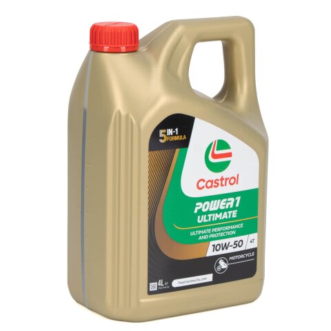 Castrol Power 1 Ultimate 4T Motoröl, for Motorcycles , 10W-50, 4l-Kanister